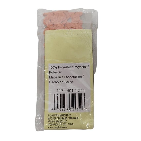 Wrights Bias Tape Single Double Fold Medium Rick Rack Bundle Of 4 - Picture 8 of 8